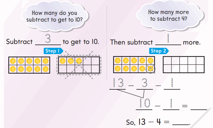 Go Math 1st Grade Answer Key Chapter 4 Subtraction Strategies 101