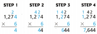 Texas Go Math Grade 4 Lesson 7.8 Answer Key Multiply 3-Digit and 4-Digit Numbers with Regrouping 7
