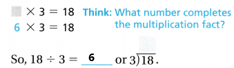 Texas Go Math Grade 3 Lesson 12.4 Answer Key Divide by 3 (u2)