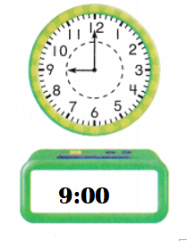 Texas-Go-Math-Grade-1-Lesson-18.3-Answer-Key-Time-to-the-Hour-and-Half-Hour-Share and Show-Write the time-5