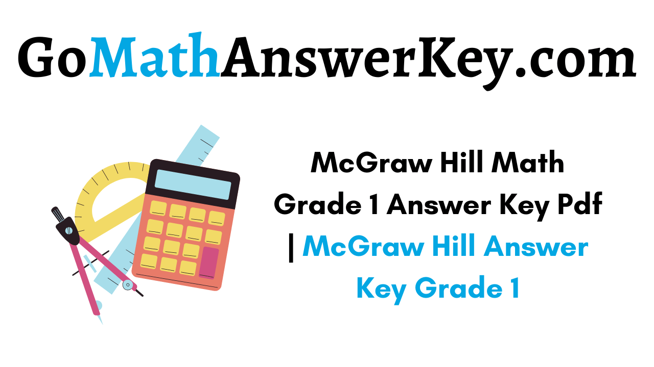 McGraw Hill Math Grade 1 Answer Key Pdf